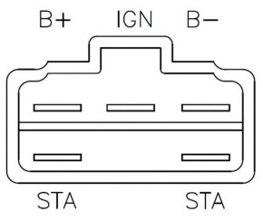 Regler/Gleichrichter Honda 31600-890-951 14.7 Volt schwarz